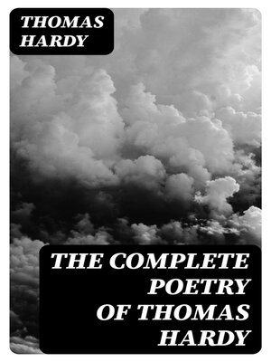 cover image of The Complete Poetry of Thomas Hardy